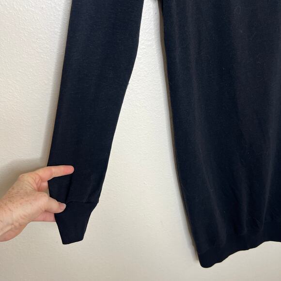 Monrow Black Long Sleeve Supima Dress XS - Picture 3 of 11